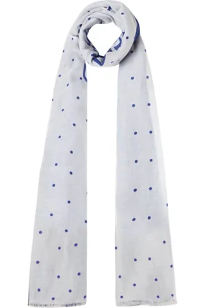 Liu Jo Accessoires, Dames, Blauw, ONE Size, Polka Dot Sjaal
