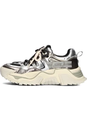 Steve Madden Schoenen, Dames, Grijs, 37 EU, Low-Top Kingdom Sneakers