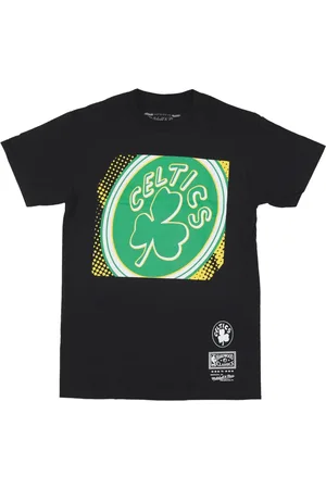 Mitchell & Ness Tops, Heren, Zwart, S, Katoen, Boston Celtics NBA Tee Zwart