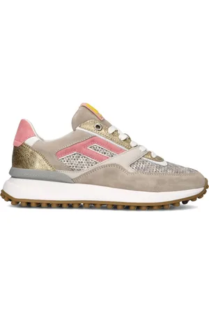 Floris van Bommel Schoenen, Dames, Veelkleurig, 42 EU, Leer, Golden Sneakers Sfw-10128 Glamour Style