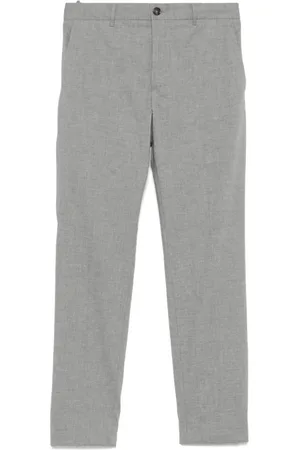 Incotex Broeken, Heren, Grijs, 2Xl, Slim Fit Grijze Broek Elastische Taille