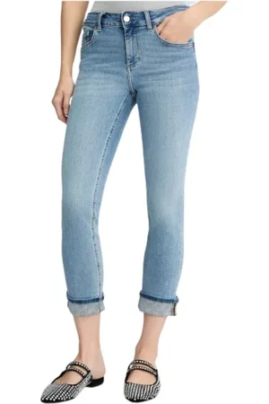 Liu Jo Jeans, Dames, Blauw, W30, Katoen, Skinny jeans met monogrammanchetten