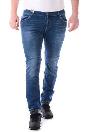 D.A. Daniele Alessandrini Jeans, Heren, Blauw, W29, Denim, Slim-fit Denim Jeans voor Heren