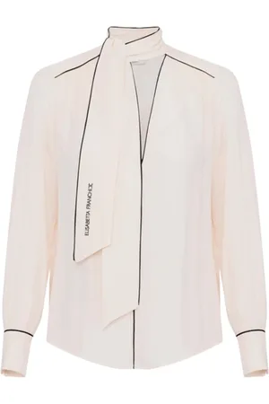 Elisabetta Franchi Blouses & Shirts, Dames, , S, Elegante Georgette Casual Blouse