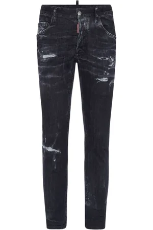 Dsquared2 Jeans, Heren, Zwart, M, Katoen, Slim-fit Jeans