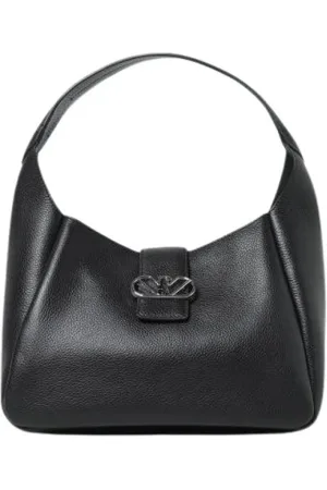 Emporio Armani Tassen, Dames, Zwart, ONE Size, Stijlvolle Schoudertas