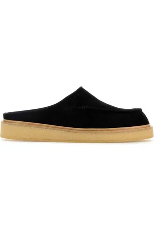 Marni Schoenen, Heren, Zwart, 40 EU, Leer, Instapslippers met ronde neus