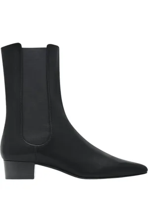 The Row Schoenen, Dames, Zwart, 38 EU, Leer, British Boot in Leer