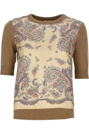 Etro Truien, Dames, , 2Xs, Wol, Rondgebreide trui