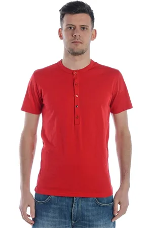 D.A. Daniele Alessandrini Tops, Heren, Rood, M, Katoen, Sweatshirts
