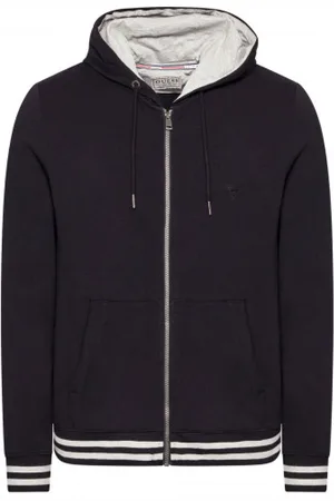 Guess Sweatshirts & Hoodies, Heren, Zwart, M, Katoen, Zip Hooded Sweatshirt