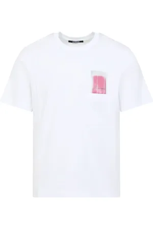 Jacquemus Tops, Heren, Wit, XL, Katoen, Witte T-shirt voor mannen