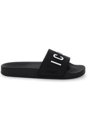 Dsquared2 Schoenen, Dames, Zwart, 36 EU, Stijlvolle Slippers