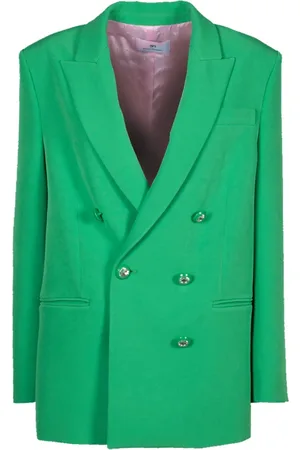 Chiara Ferragni Jassen, Dames, Groen, M, Cady Double Breasted Jas