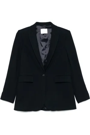 Circolo Jassen, Dames, Blauw, XL, Katoen, Jacket met Piekrevers