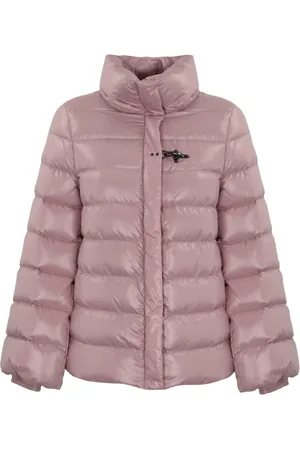 FAY Jassen, Dames, Roze, L, Nylon, Gewatteerde Roze Puffer Jas