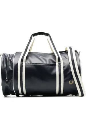 Fred Perry Tassen, Heren, Zwart, ONE Size, Stijlvolle Barrel Tas