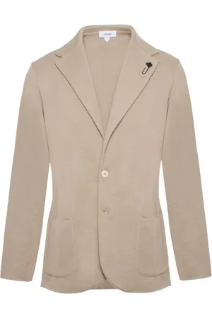 LARDINI Jassen, Heren, , M, Katoen, Knit Blazer Katoen Stijl