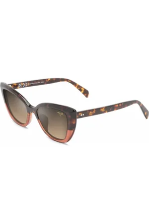 Maui Jim Accessoires, unisex, Bruin, ONE Size, Bloemige Zonnebril voor een stijlvolle look