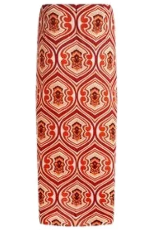 Etro Rokken, Dames, Oranje, S, Graphic Print Pareo Rok