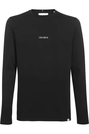 Les Deux Tops, Heren, Zwart, 2Xl, Katoen, Geribbelde Katoenen T-Shirt