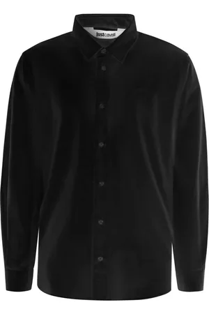 Roberto Cavalli Overhemden, Heren, Zwart, M, Zwarte overhemden