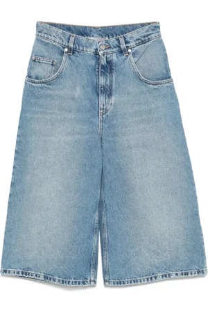 Stella McCartney Korte broeken, Dames, Blauw, W28, Denim, Clear Denim Shorts