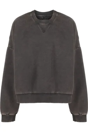 Entire Studios Sweatshirts & Hoodies, Dames, Grijs, S, Katoen, Crew Washed Box Sweatshirt