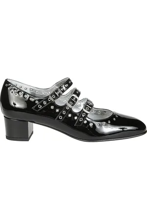 Carel Schoenen, Dames, Zwart, 39 EU, Leer, Mary Jane Patent Pumps