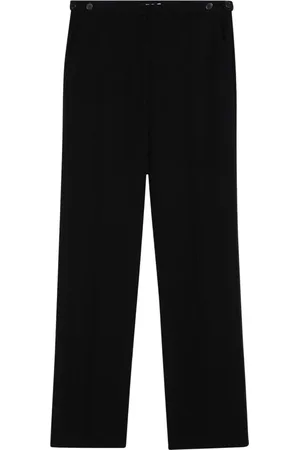 The Row Broeken, Dames, Zwart, S, Wol, Slim-fit broek