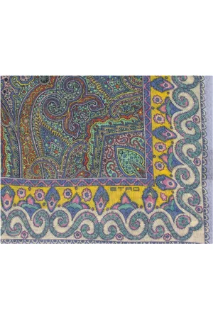 Etro Accessoires, Dames, Veelkleurig, ONE Size, Paisley Vierkant Patroon Sjaal