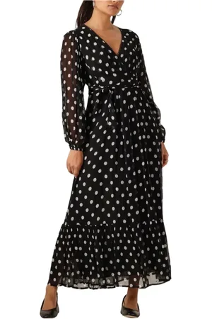 Moliin Kleedjes, Dames, Zwart, XS, Elegante Zwarte Maxi Jurk Queen
