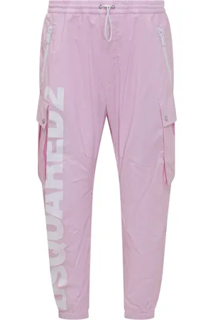 Dsquared2 Broeken, Heren, Roze, XL, Katoen, Cargo Broek