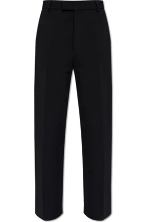 Salvatore Ferragamo Broeken, Heren, Zwart, M, Plooitjesbroek