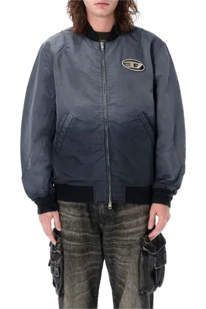 Diesel Jassen, Heren, Blauw, XL, Polyester, J-Kepes Bomberjack