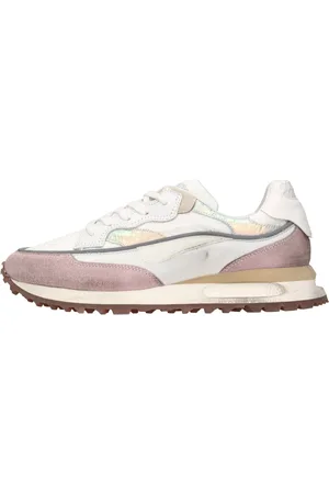 Hidnander Schoenen, Dames, Veelkleurig, 36 EU, Leer, Sneakers White