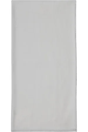 Elisabetta Franchi Accessoires, Dames, , ONE Size, Witte Pashmina Sjaal met Franjes
