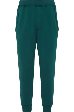 Dsquared2 Broeken, Heren, Groen, M, Katoen, Fashionable Clothing Collection Trainingsbroeken