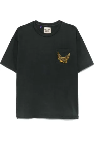 GALLERY DEPT. Tops, Heren, Zwart, XL, Katoen, T-shirt met ronde hals en borstzak