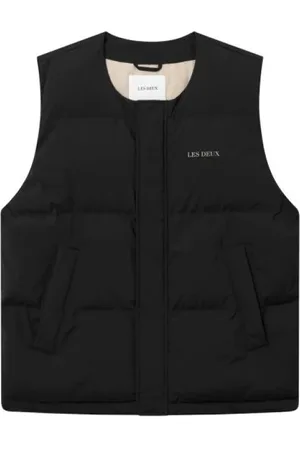 Les Deux Jassen, Heren, Zwart, S, Gewatteerd Vest