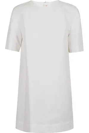 Marni Kleedjes, Dames, Wit, S, Katoen, Witte Jurk Verhoog Stijl