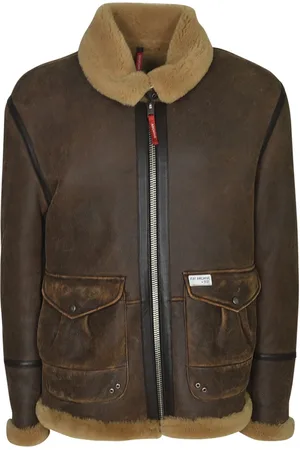 FAY Jassen, Heren, Bruin, M, Wol, Stijlvolle Winterjas