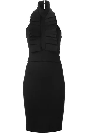 Dsquared2 Kleedjes, Dames, Zwart, M, Nylon, Elegante Jurk