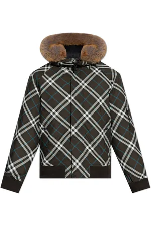 Burberry Jassen, Heren, Veelkleurig, L, Polyester, Jacket met Ruitpatroon