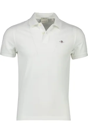 GANT Tops, Heren, Wit, 4Xl, Katoen, Bonneterie Polo Shirt