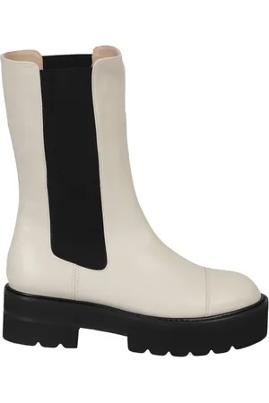 Stuart Weitzman Schoenen, Dames, Wit, 40 EU, Leer, Elegante Sandalen met Hak