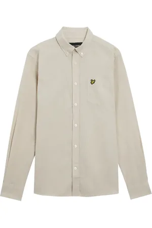 Lyle & Scott Overhemden, Heren, , XL, Linnen, Linnen Overhemd met Knoopsluiting Regular Fit