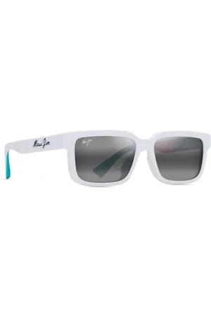 Maui Jim Accessoires, unisex, Wit, ONE Size, Vintage Polarized Zonnebril Hiapo Grey