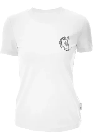 Roberto Cavalli Tops, Dames, Wit, 2Xs, T-shirts en Polos Wit