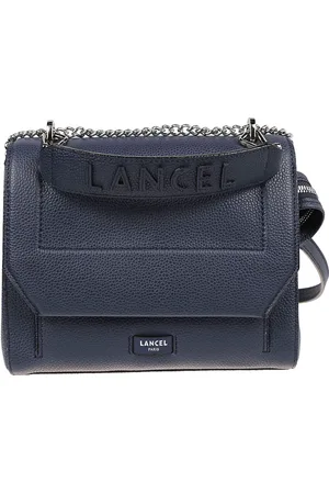 LANCEL Tassen, Dames, Blauw, ONE Size, Stijlvolle Medium Flap Tas